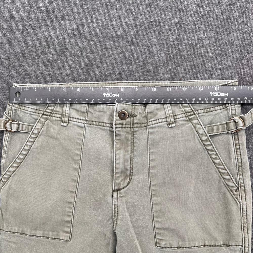 Hei Hei Anthropologie Women Sage Green Utility Skinny Cargo Pant Waist Buckle 29 - Picture 10 of 14